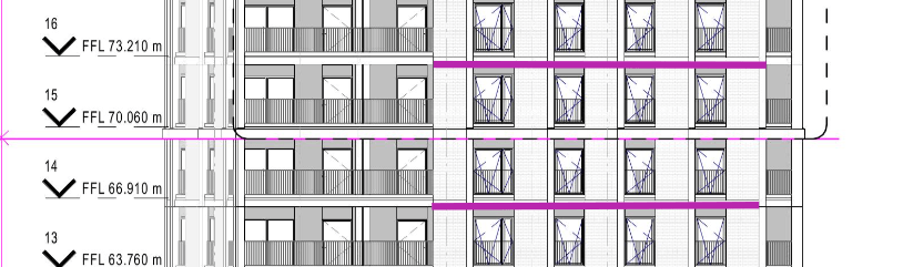Masonry support every 2 levels