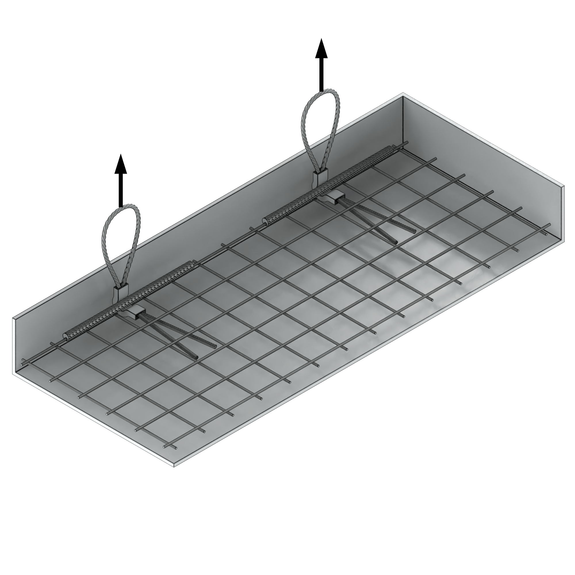 a drawing of a metal grid with a black background