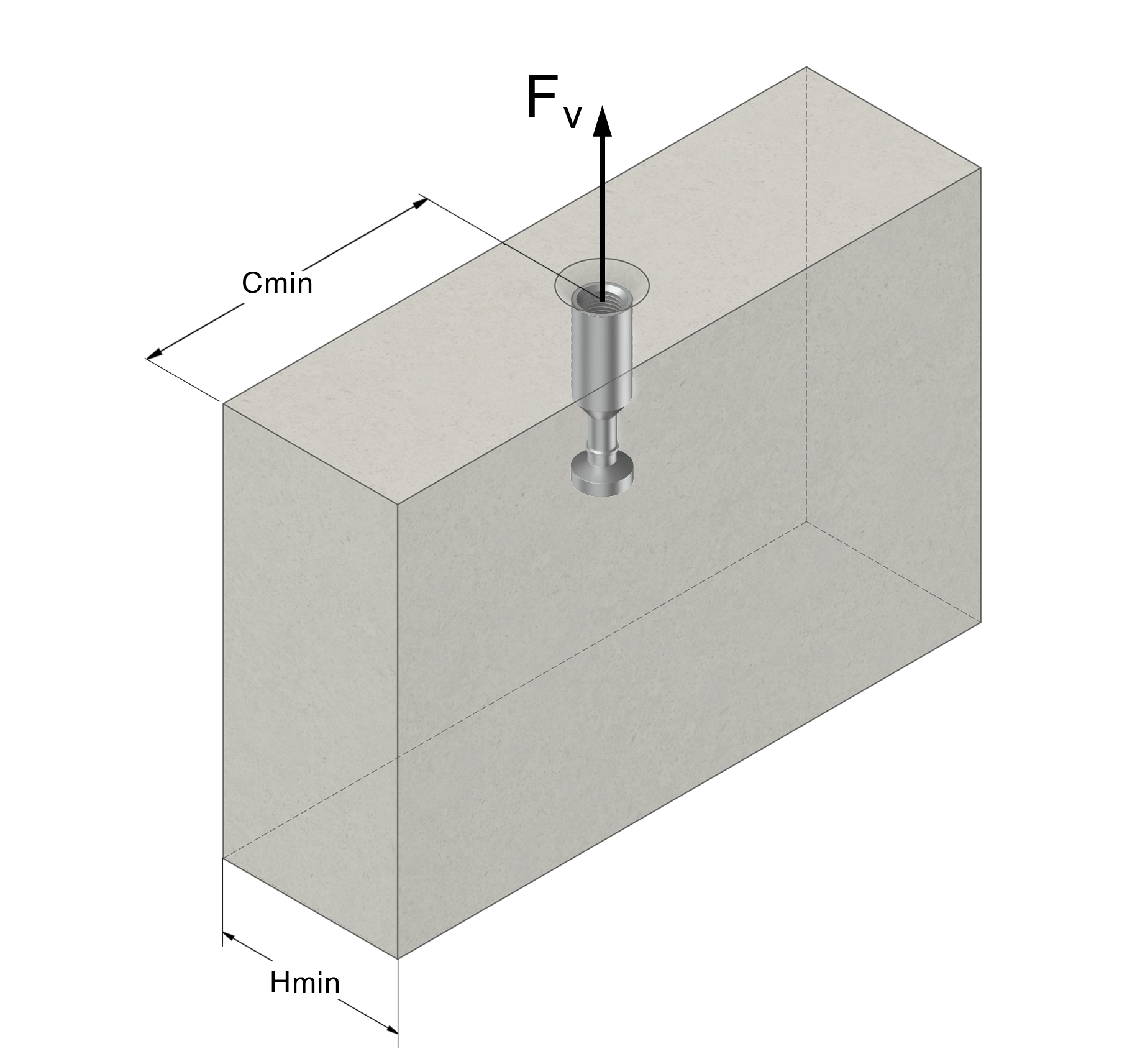 a drawing of a box with a screw in it