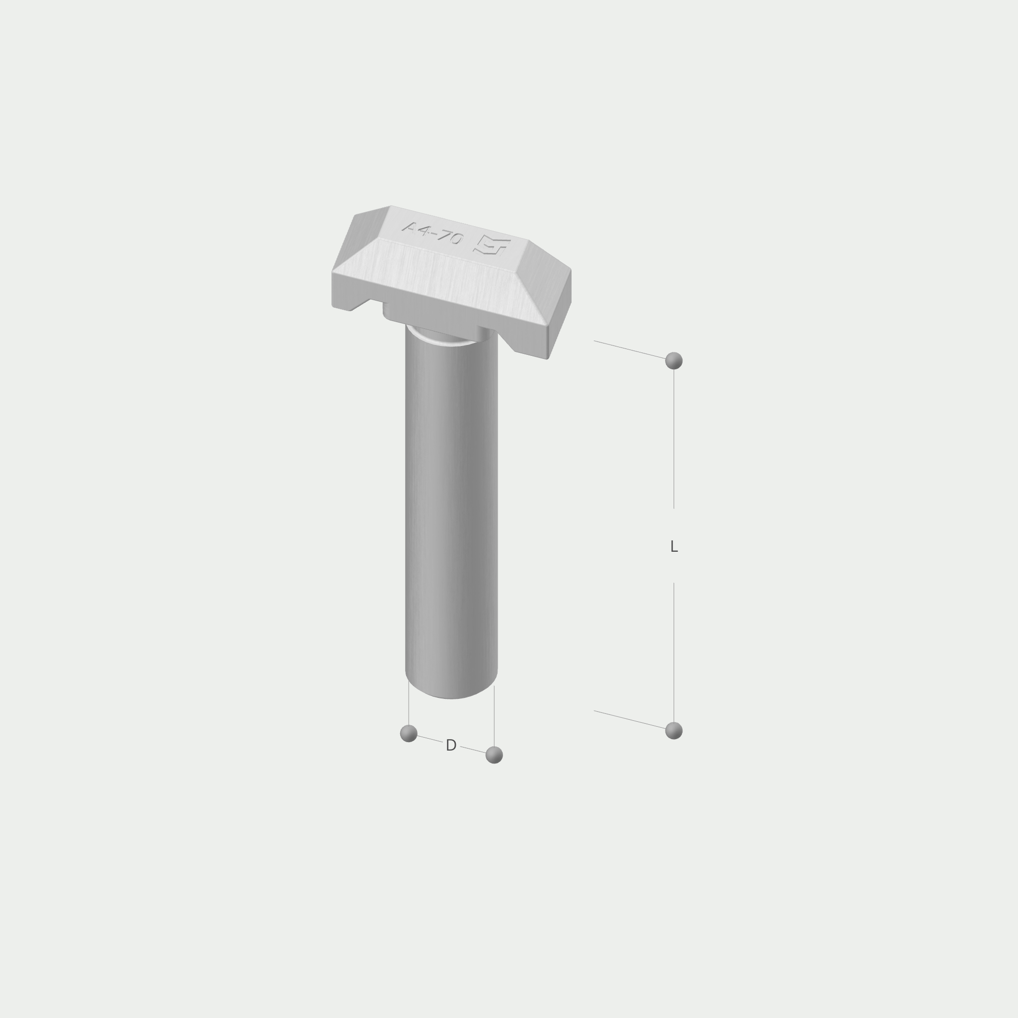 a drawing of a t-shaped bolt with measurements