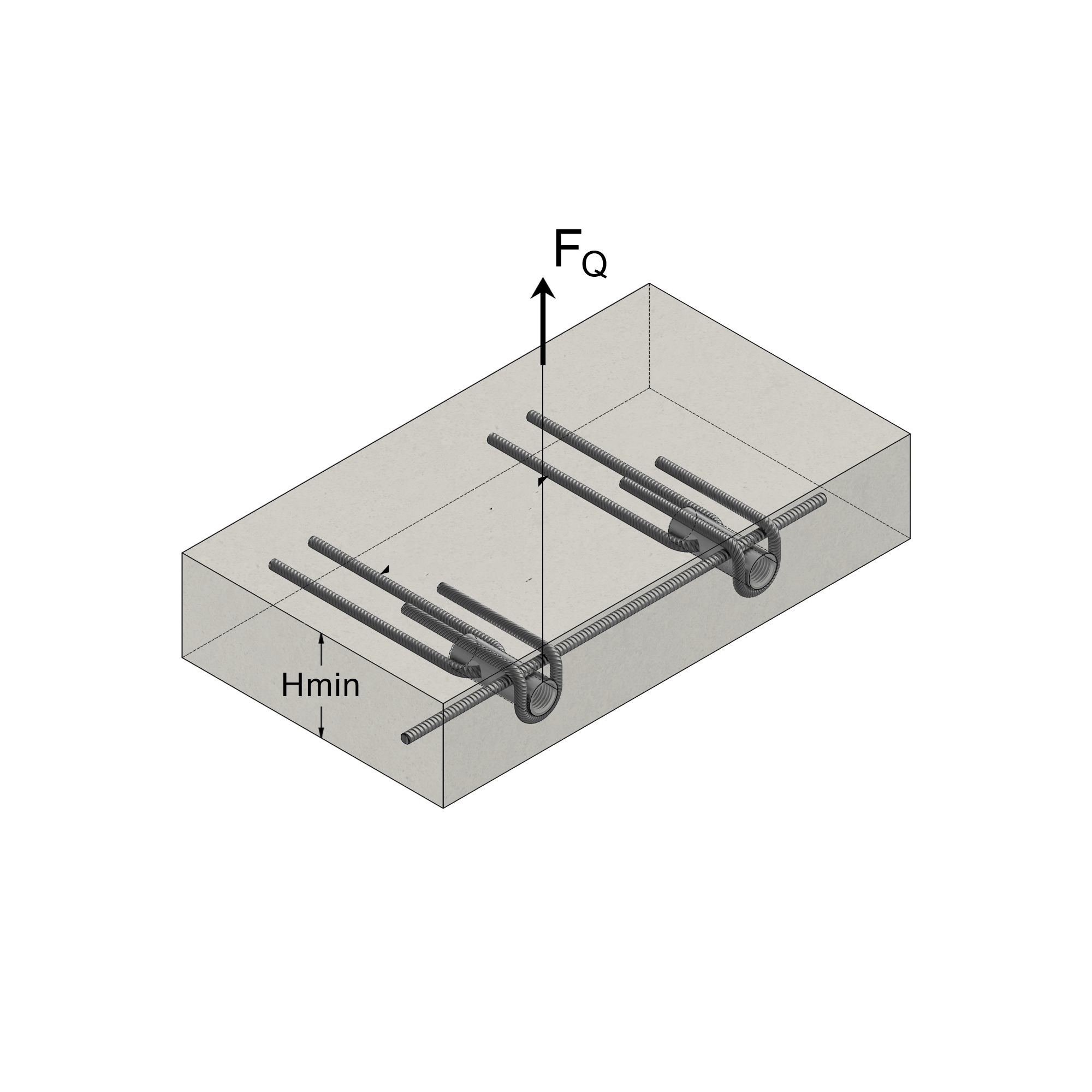 a black and white drawing of a box with the letters hmin on it