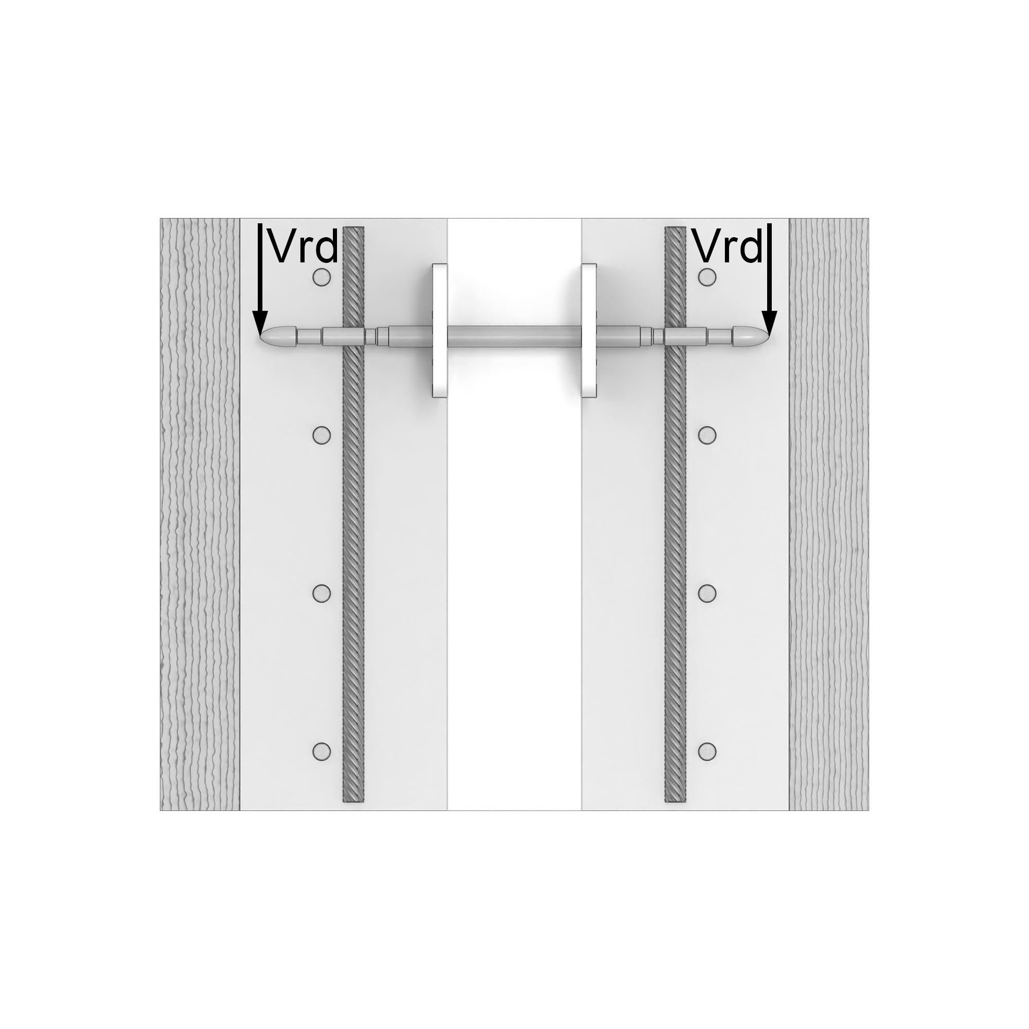 a drawing of a door with the words vrd on it