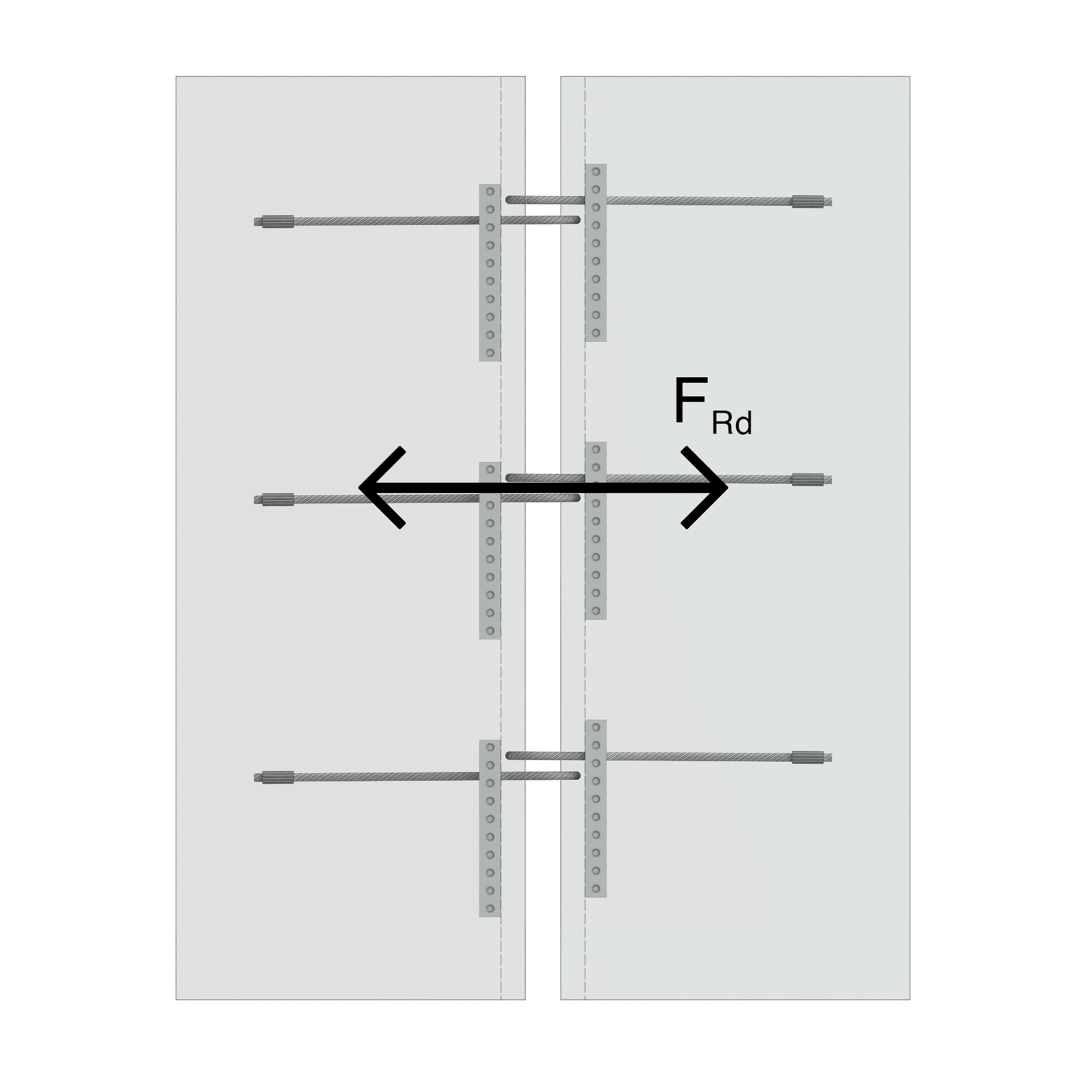 a diagram of a bridge with arrows pointing in opposite directions .