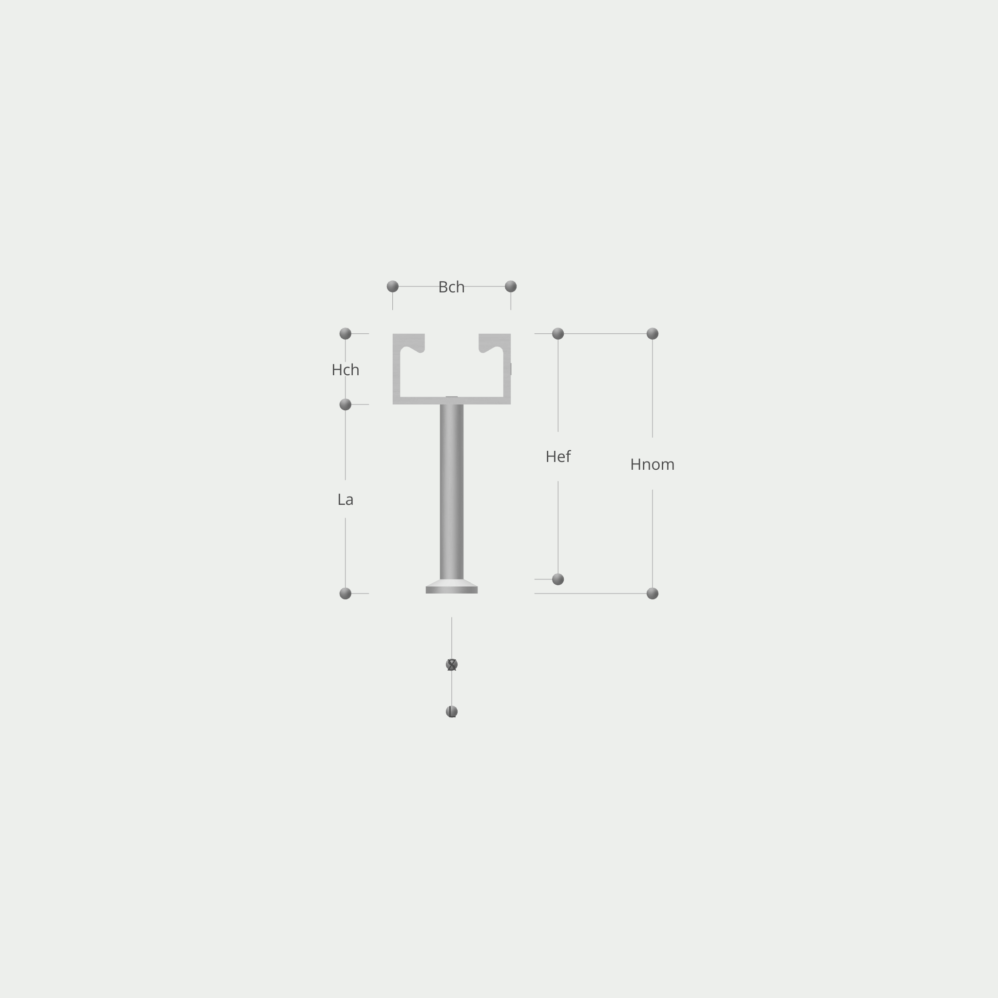 a drawing of a t with measurements on a white background