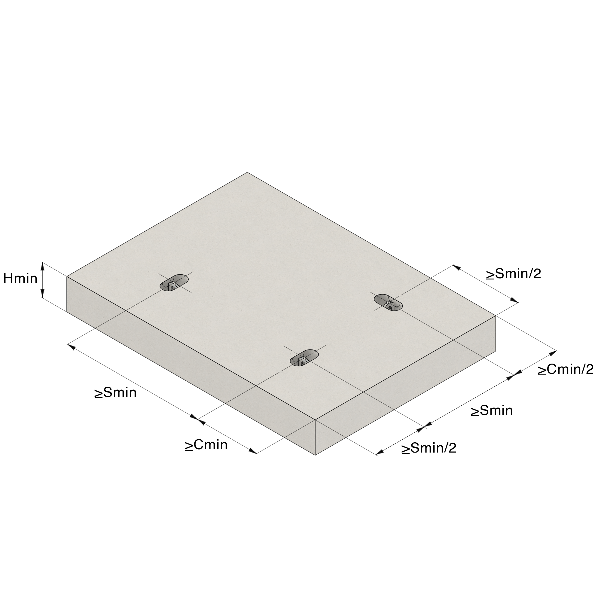 an isometric drawing of a ceiling with holes in it .