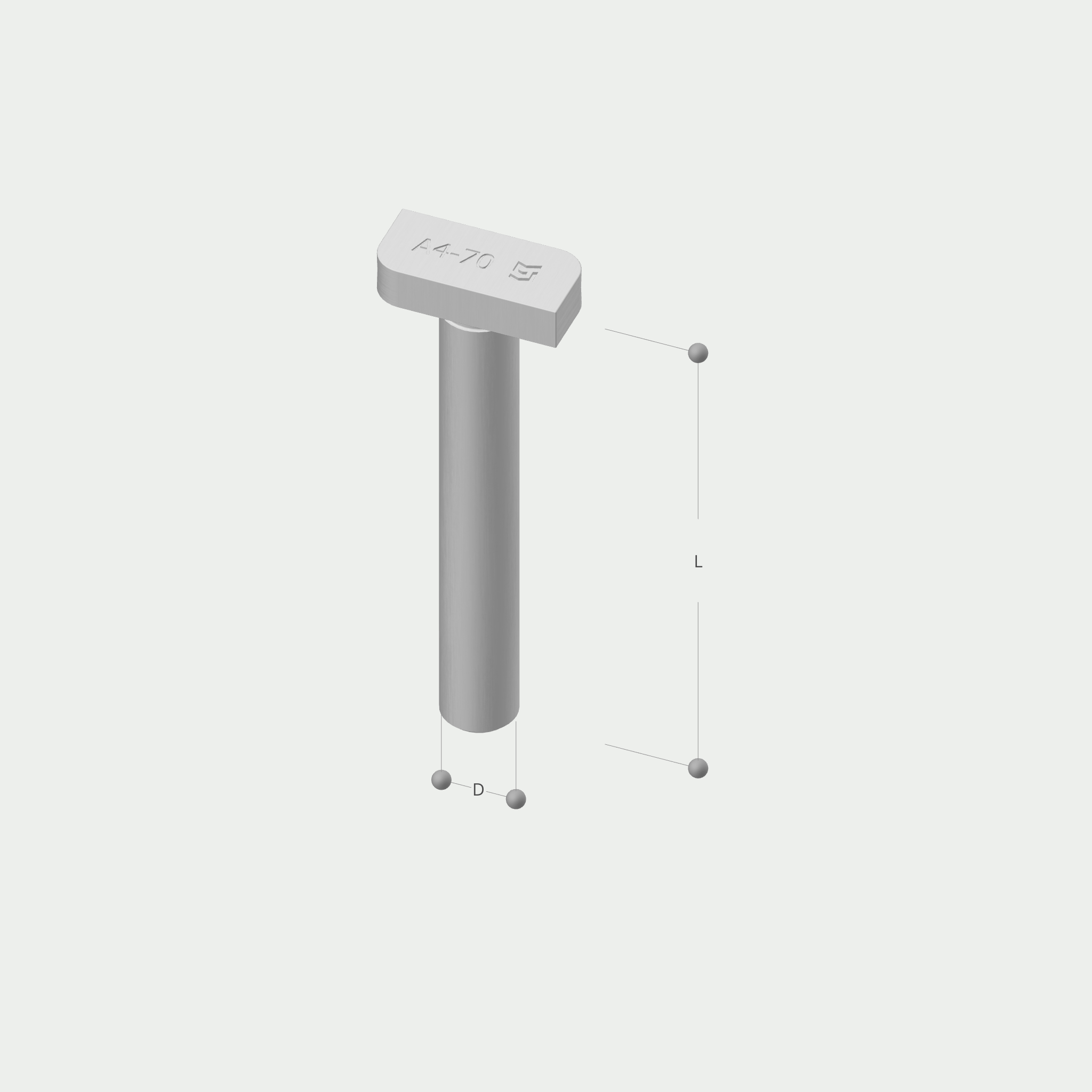 a drawing of a t-shaped bolt with measurements