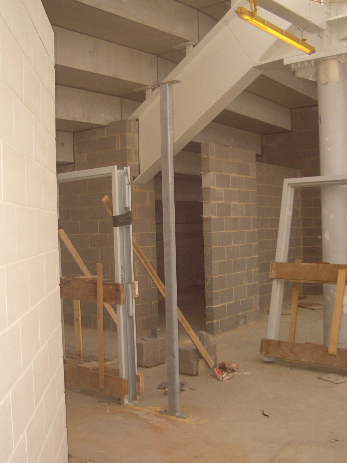 Windpost in place