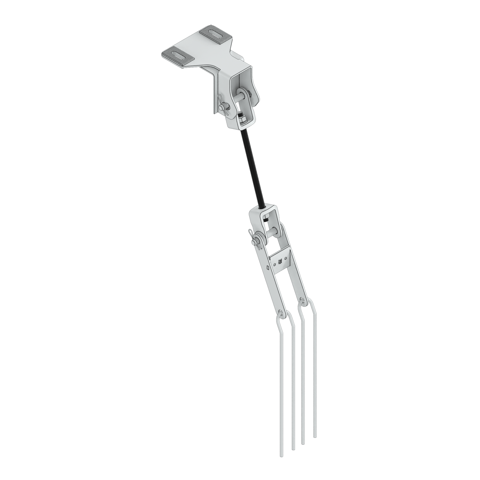 Three-prong liquid level sensor.