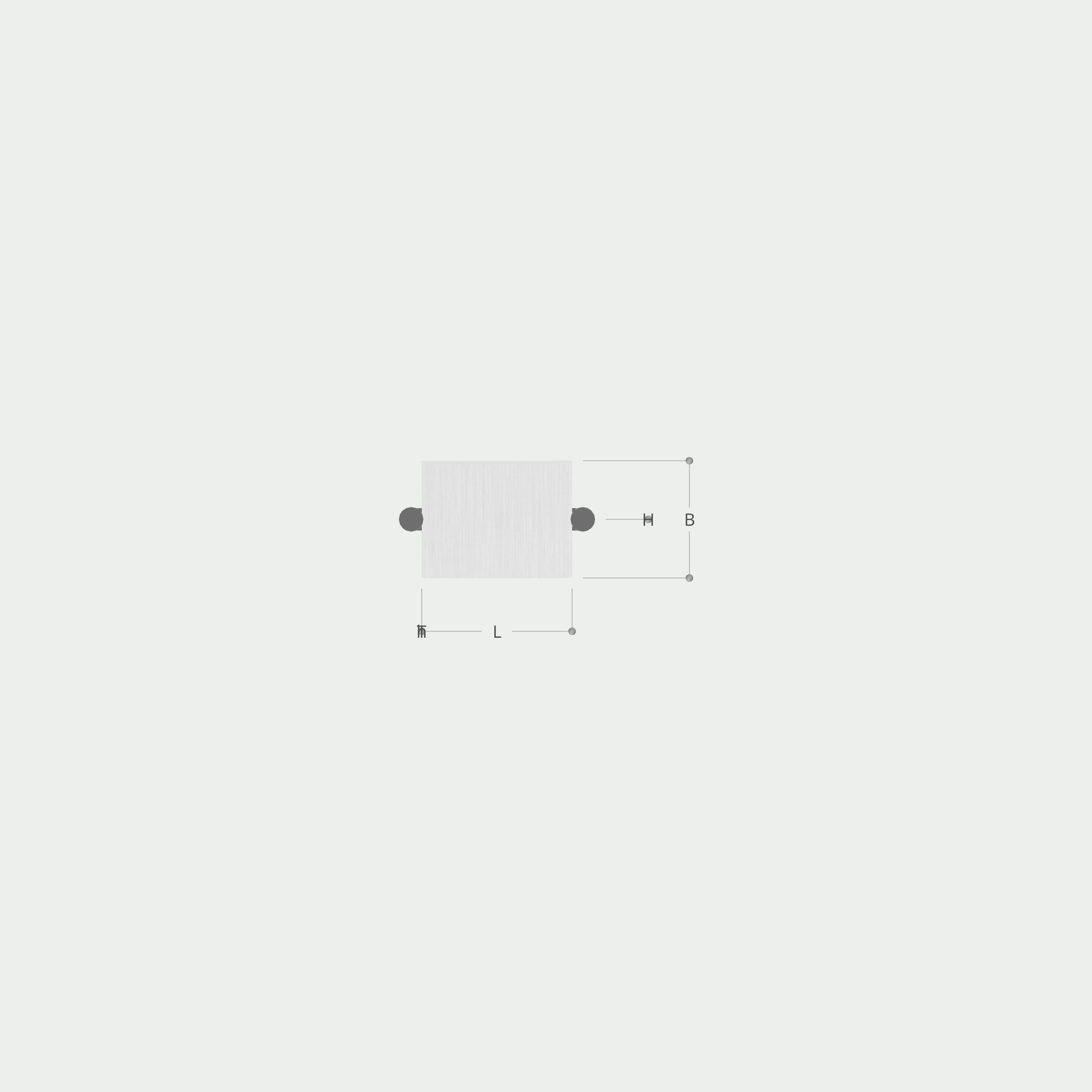 a drawing of a square with measurements on a white background .