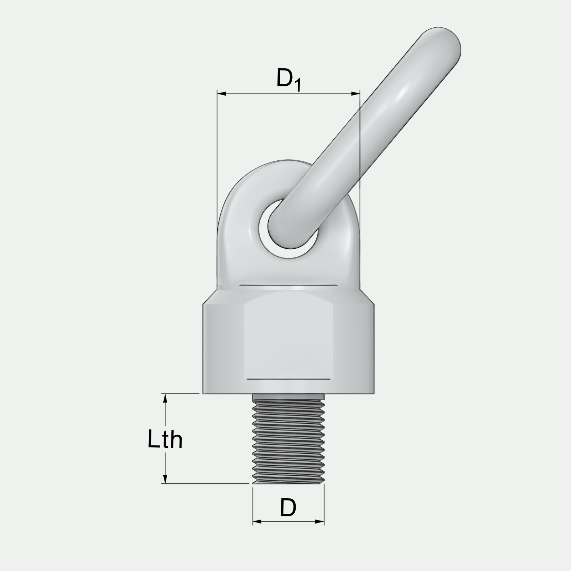 a drawing of a screw with measurements including d1 lth and d