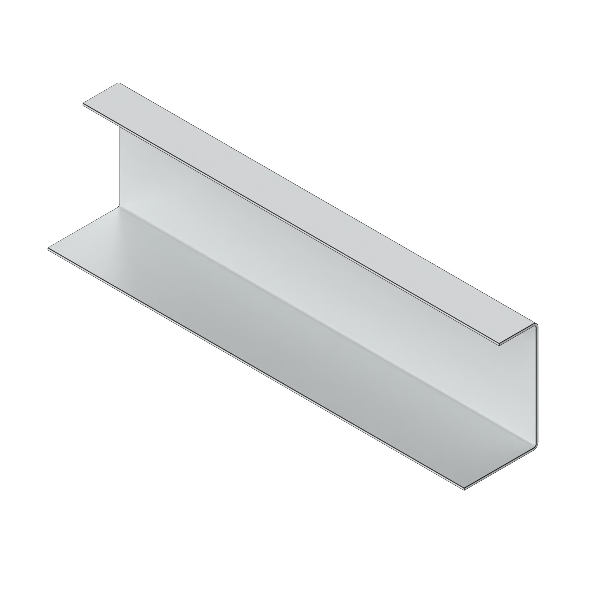 a white shelf is shown on a black background